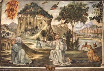 聖フランシスコの聖痕 ルネサンス フィレンツェ ドメニコ ギルランダイオ Oil Paintings